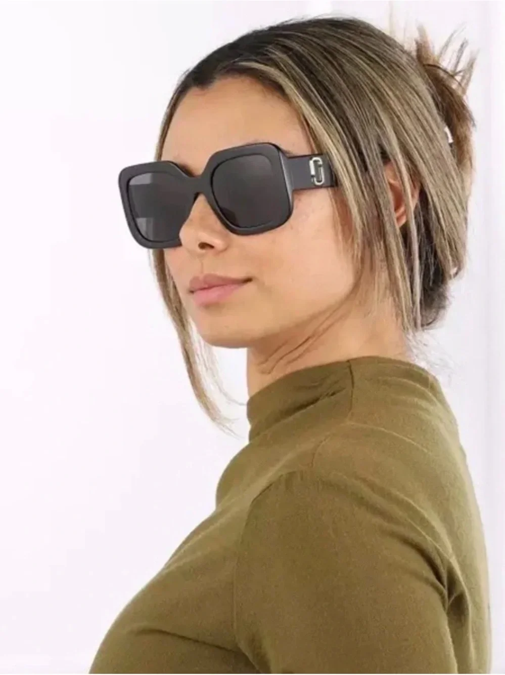 Marc Jacobs Red Temples with Pink Frames Sunglasses